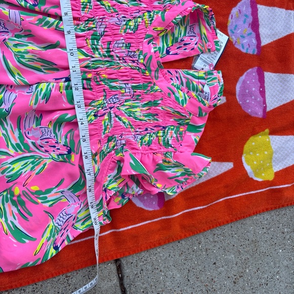 crown & ivy Pink Tropical Print Smocked Maxi Dress - Picture 6 of 7